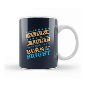 Baskı Dükkanı The Greatest Showman Come Alive Quote Beyaz 330 ml Porselen Kupa Bardak