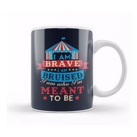 Baskı Dükkanı The Greatest Showman I Am Who I'm Meant To Be Quote Beyaz 330 ml Porselen Kupa Bardak