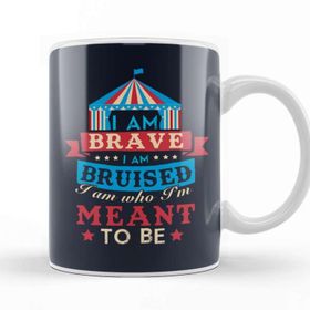 Baskı Dükkanı The Greatest Showman I Am Who I'm Meant To Be Quote Beyaz 330 ml Porselen Kupa Bardak