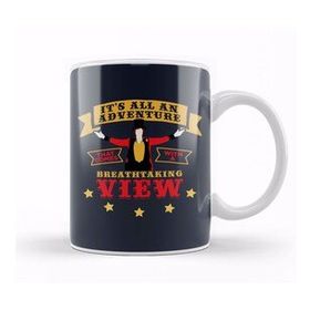 Baskı Dükkanı The Greatest Showman Ringman Breathtaking View Quote Beyaz 330 ml Porselen Kupa Bardak