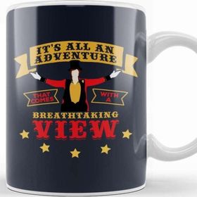 Baskı Dükkanı The Greatest Showman Ringman Breathtaking View Quote Beyaz 330 ml Porselen Kupa Bardak