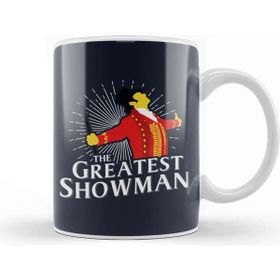 Baskı Dükkanı The Greatest Showman Ringmaster Silhouette Beyaz 330 ml Porselen Kupa Bardak