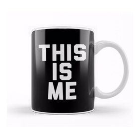 Baskı Dükkanı The Greatest Showman This Is Me Bold Text Beyaz 330 ml Porselen Kupa Bardak