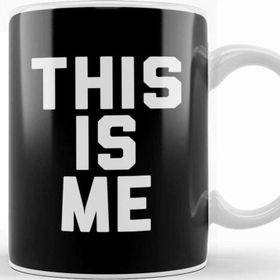 Baskı Dükkanı The Greatest Showman This Is Me Bold Text Beyaz 330 ml Porselen Kupa Bardak