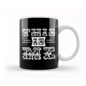 Baskı Dükkanı The Greatest Showman This Is Me Circus Text Beyaz 330 ml Porselen Kupa Bardak