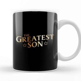 Baskı Dükkanı The Greatest Son Beyaz 330 ml Porselen Kupa Bardak