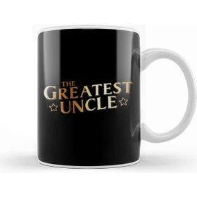 Baskı Dükkanı The Greatest Uncle Beyaz 330 ml Porselen Kupa Bardak