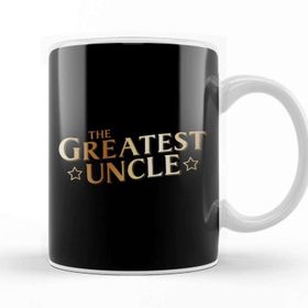 Baskı Dükkanı The Greatest Uncle Beyaz 330 ml Porselen Kupa Bardak