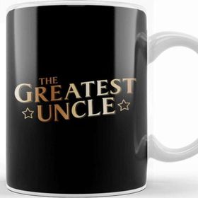 Baskı Dükkanı The Greatest Uncle Beyaz 330 ml Porselen Kupa Bardak