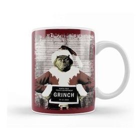 Baskı Dükkanı The Grinch Christmas Mugshot Kupa Bardak
