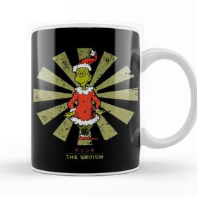 Baskı Dükkanı the Grinch Retro Japanese Kupa