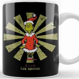 Baskı Dükkanı the Grinch Retro Japanese Kupa