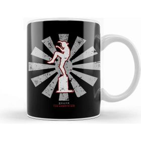 Baskı Dükkanı The Karate Kid Retro Japanese Porselen Beyaz Kupa Bardak