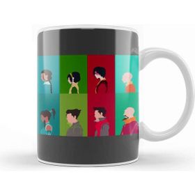 Baskı Dükkanı The Last Airbender The Legend Of Korra Main Cast Minimalism Porselen Beyaz Kupa Bardak