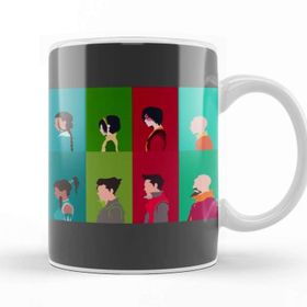 Baskı Dükkanı The Last Airbender The Legend Of Korra Main Cast Minimalism Porselen Beyaz Kupa Bardak
