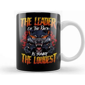 Baskı Dükkanı The Leader Of The Pack Is Never The Loudest Wolf Porselen Beyaz Kupa Bardak