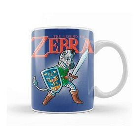 Baskı Dükkanı The Legend Of Zebra Porselen Beyaz Kupa Bardak