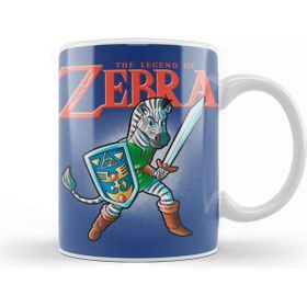 Baskı Dükkanı The Legend Of Zebra Porselen Beyaz Kupa Bardak