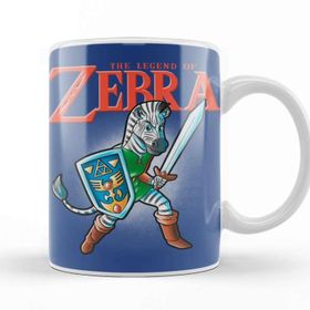 Baskı Dükkanı The Legend Of Zebra Porselen Beyaz Kupa Bardak