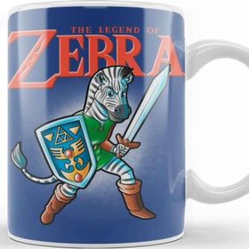 Baskı Dükkanı The Legend Of Zebra Porselen Beyaz Kupa Bardak