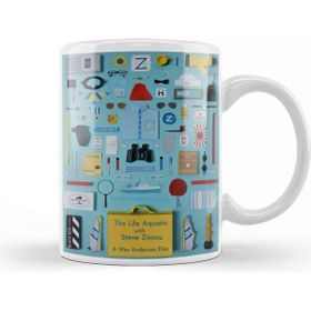 Baskı Dükkanı The Life Aquatic Porselen Beyaz Kupa Bardak