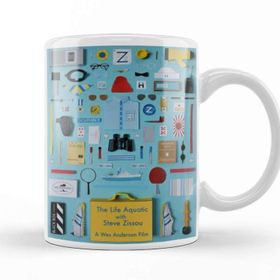 Baskı Dükkanı The Life Aquatic Porselen Beyaz Kupa Bardak