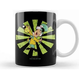 Baskı Dükkanı The Mad Hatter Retro Japanese Porselen Beyaz Kupa Bardak