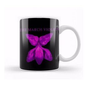 Baskı Dükkanı The March Violets Porselen Beyaz Kupa Bardak