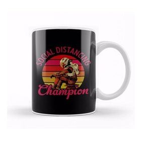 Baskı Dükkanı The Martian Social Distancing Champion Porselen Beyaz Kupa Bardak
