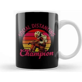 Baskı Dükkanı The Martian Social Distancing Champion Porselen Beyaz Kupa Bardak
