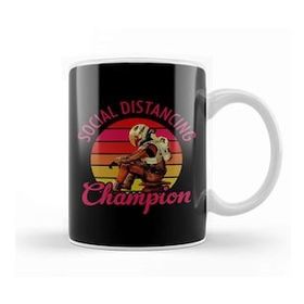 Baskı Dükkanı The Martian Social Distancing Champion Porselen Beyaz Kupa Bardak