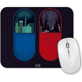 Baskı Dükkanı the Matrix Kırmızı Mavi Hap Mouse Pad