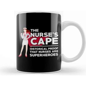 Baskı Dükkanı The Nurses Cape Proof That Nurses Are Superheroes Porselen Beyaz Kupa Bardak