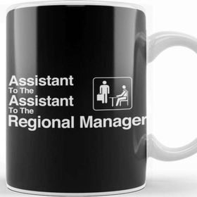 Baskı Dükkanı The Office Assistant To The Assistant To The Regional Manager White Porselen Beyaz Kupa Bardak