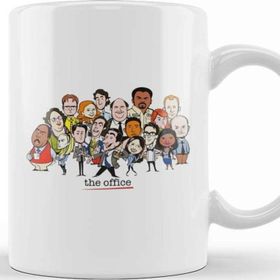 Baskı Dükkanı The Office Cast Tv Porselen Beyaz Kupa Bardak