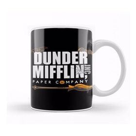 Baskı Dükkanı The Office Dunder Mifflin Halloween Porselen Beyaz Kupa Bardak