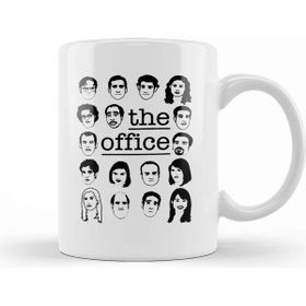 Baskı Dükkanı The Office Faces Porselen Beyaz Kupa Bardak