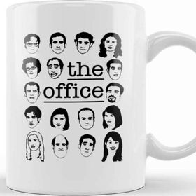 Baskı Dükkanı The Office Faces Porselen Beyaz Kupa Bardak
