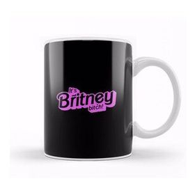 Baskı Dükkanı The Office It's Britney Bitch Barbie Porselen Beyaz Kupa Bardak