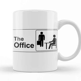Baskı Dükkanı The Office Logo Porselen Beyaz Kupa Bardak