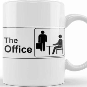 Baskı Dükkanı The Office Logo Porselen Beyaz Kupa Bardak