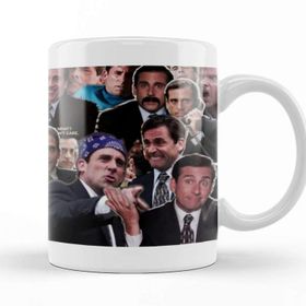 Baskı Dükkanı The Office Michael Scott Steve Carell Porselen Beyaz Kupa Bardak