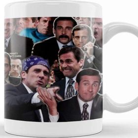 Baskı Dükkanı The Office Michael Scott Steve Carell Porselen Beyaz Kupa Bardak