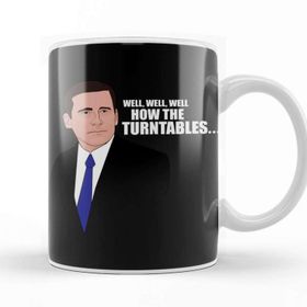 Baskı Dükkanı The Office Michael Scott Turntables Porselen Beyaz Kupa Bardak