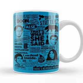 Baskı Dükkanı The Office Quotes Colors 01 Porselen Beyaz Kupa Bardak