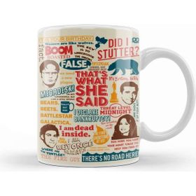 Baskı Dükkanı The Office Quotes Colors Porselen Beyaz Kupa Bardak