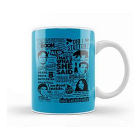 Baskı Dükkanı The Office Quotes Colors Porselen Beyaz Kupa Bardak