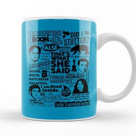 Baskı Dükkanı The Office Quotes Colors Porselen Beyaz Kupa Bardak