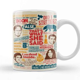 Baskı Dükkanı The Office Quotes Colors Porselen Beyaz Kupa Bardak