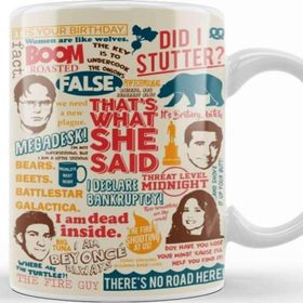Baskı Dükkanı The Office Quotes Colors Porselen Beyaz Kupa Bardak
